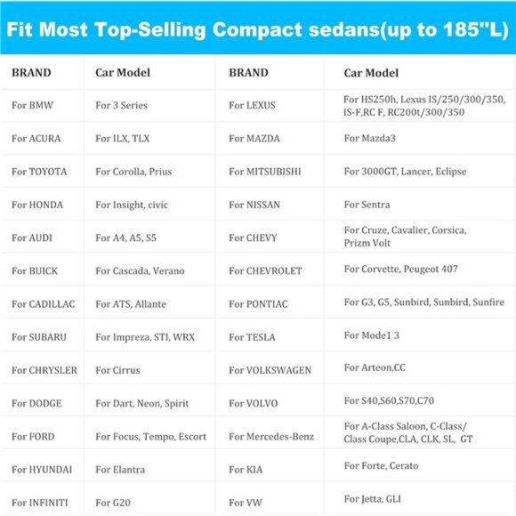 Universal Sedan Car Cover Fit for Mercedes-Benz C-Class, BMW 3 Series - Picture 6 of 7